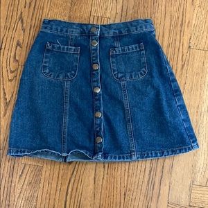 urban outfitters denim skirt